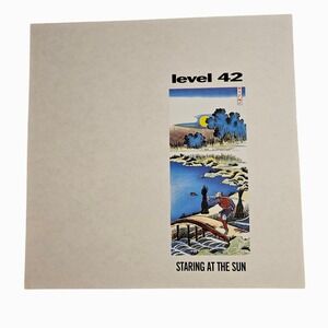 Level 42 Staring At The Sun 12x12 Double Sided Promo Flat Poster Vintage 1980s